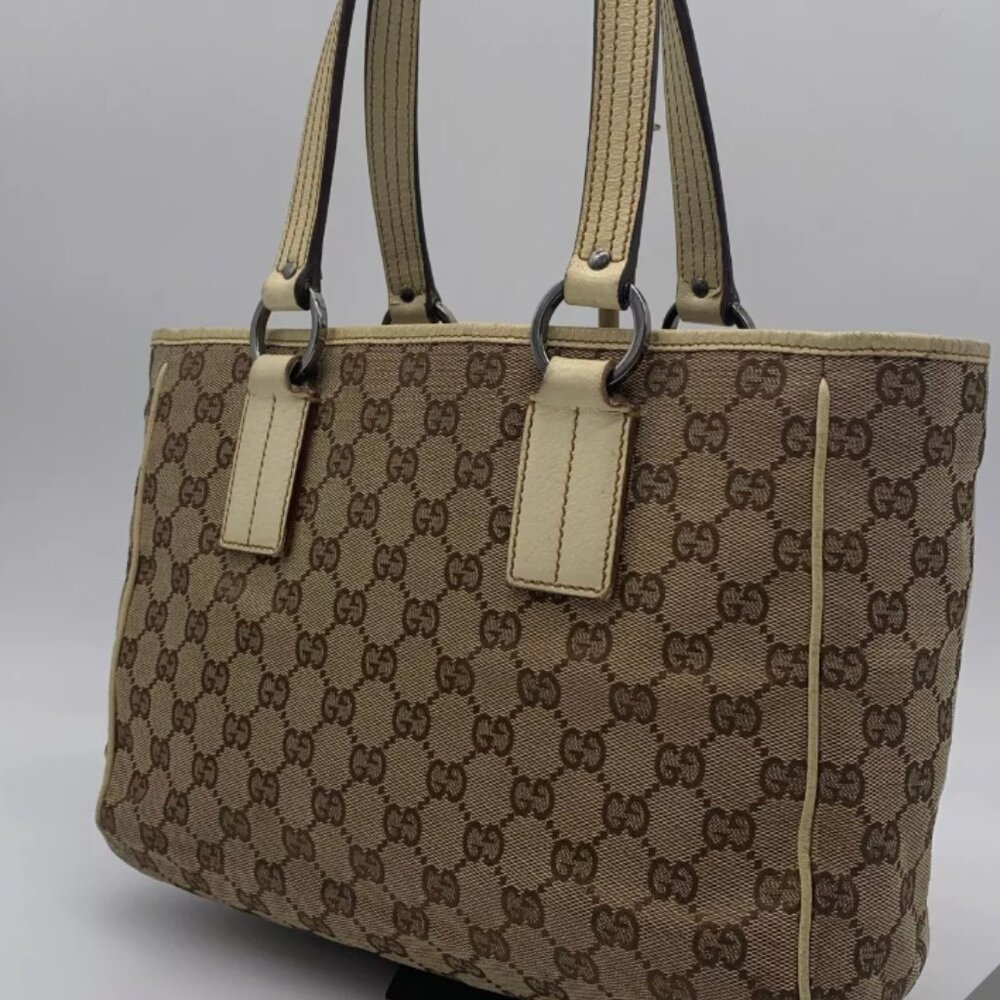 Gucci Beige and Brown Shoulder Bag